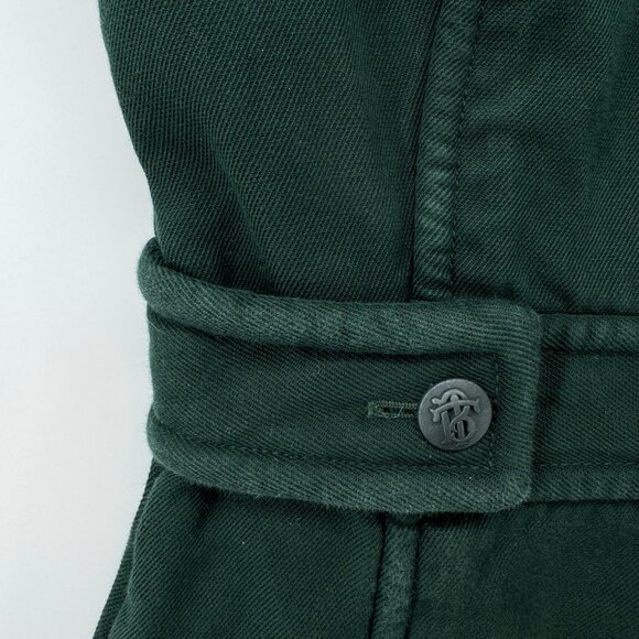 Tory Burch Green Sleeveless Belted Sheath Dress Women’s Size 6 - Picture 3 of 10